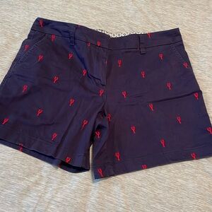 British Khaki Lobster Print Shorts